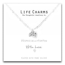 Load image into Gallery viewer, Life Charms Silver Puffed Hearts Necklace