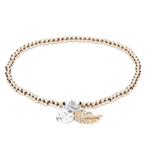 Load image into Gallery viewer, Life Charms EFY Rose Gold Angel Wing Bracelet
