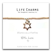 Load image into Gallery viewer, Life Charms EFY Rose Gold Star Bracelet