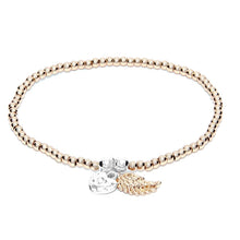Load image into Gallery viewer, Life Charms EFY Rose Gold Angel Wing Bracelet
