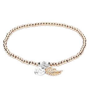 Life Charms EFY Rose Gold Angel Wing Bracelet