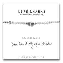 Load image into Gallery viewer, Life Charms *Super Sister Bracelet
