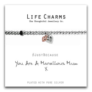 Life Charms *Marvellous Mum Hearts Bracelet