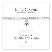 Load image into Gallery viewer, Life Charms *Delightful Daughter Heart
