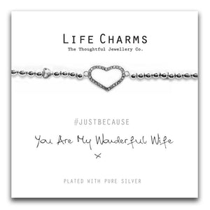 Life Charms Wonderful Wife Bracelet