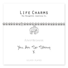 Load image into Gallery viewer, Life Charms You Are So Strong Bracelet
