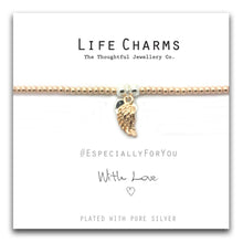 Load image into Gallery viewer, Life Charms EFY Rose Gold Angel Wing Bracelet
